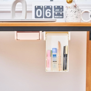 Under Desk Drop Down Storage Box
