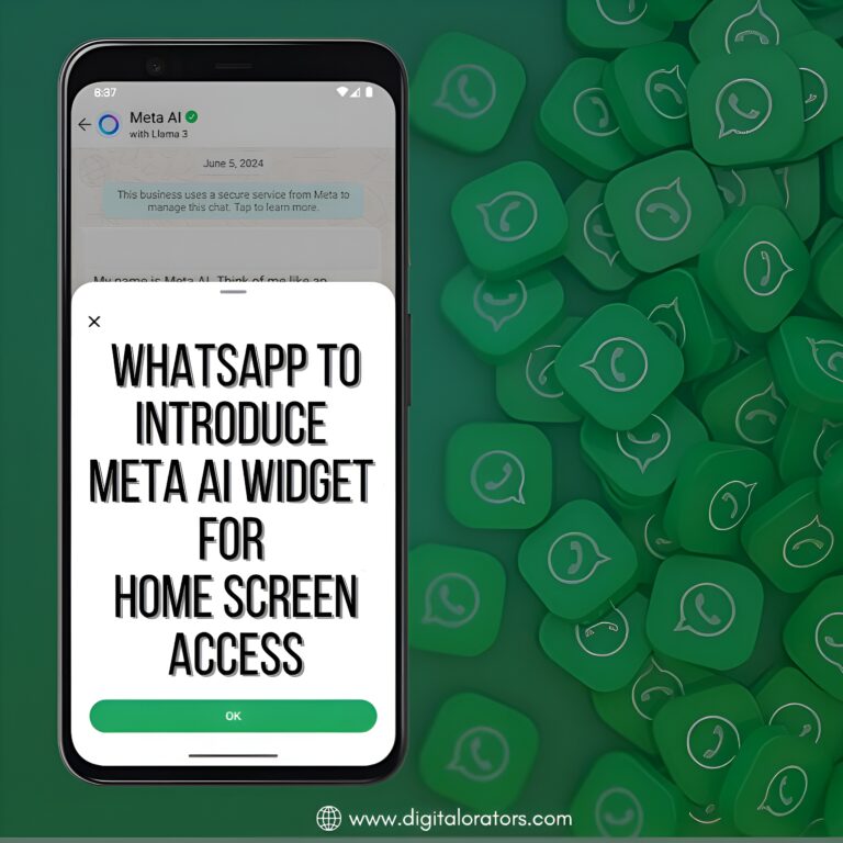 WhatsApp Set to Launch Meta AI Home Screen Widget