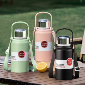 600ml 900ml 1500ml Stainless Steel Water Bottle For Hot and Cold Water Thermos Flask with Sipper